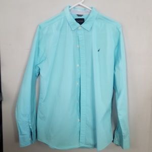 Boys blue dress shirt